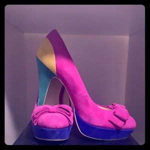 Inc international Concepts color block pumps